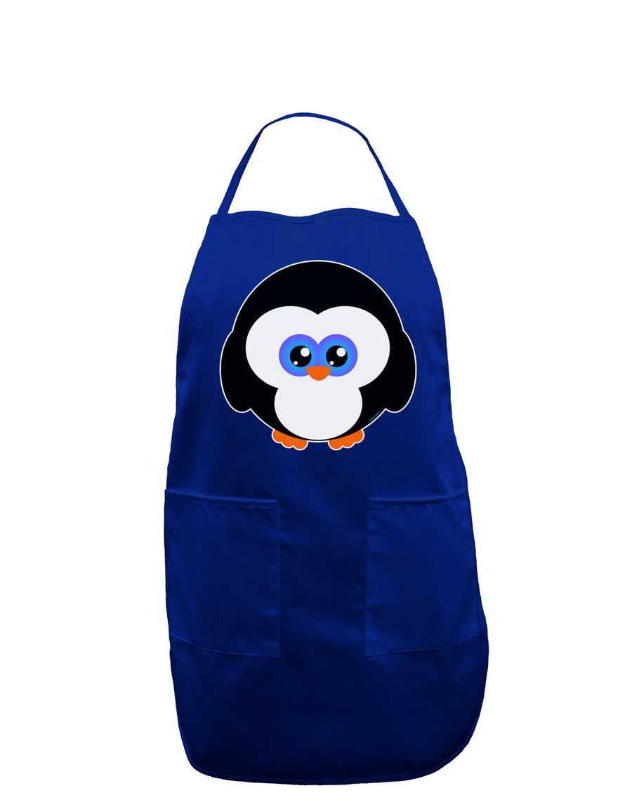 Cute Penguin Christmas Dark Adult Apron-Bib Apron-TooLoud-Black-One-Size-Davson Sales