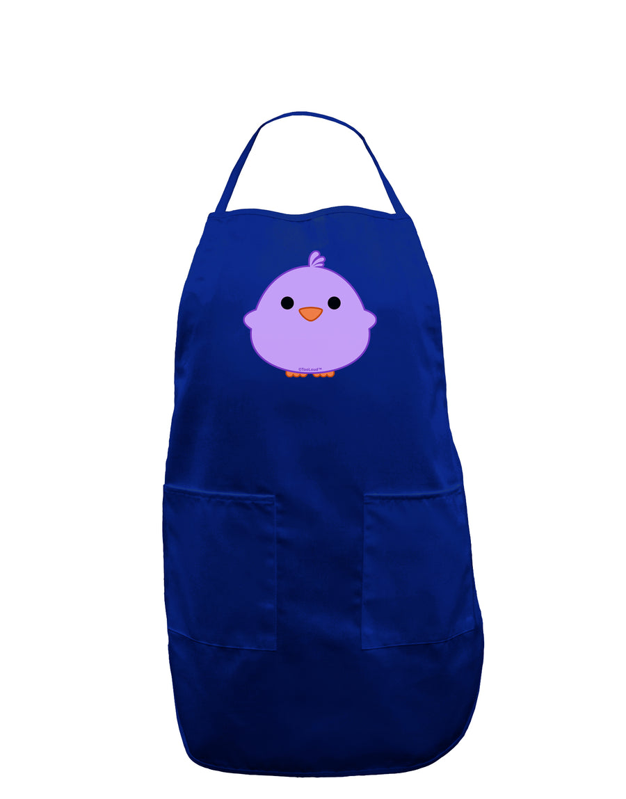 Cute Little Chick - Purple Dark Adult Apron by TooLoud-Bib Apron-TooLoud-Black-One-Size-Davson Sales