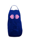 Easy Mermaid Costume Pink Shells - Halloween Dark Adult Apron-Bib Apron-TooLoud-Royal Blue-One-Size-Davson Sales