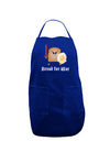 Bread for War Dark Adult Apron-Bib Apron-TooLoud-Royal Blue-One-Size-Davson Sales