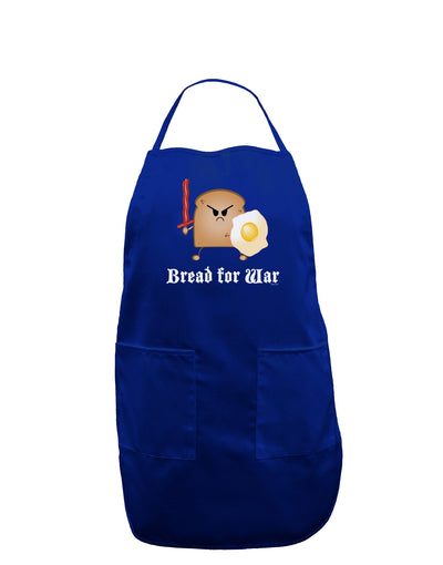 Bread for War Dark Adult Apron-Bib Apron-TooLoud-Royal Blue-One-Size-Davson Sales