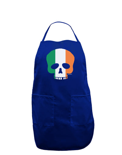 Skull Flag Ireland Dark Adult Apron-Bib Apron-TooLoud-Royal Blue-One-Size-Davson Sales