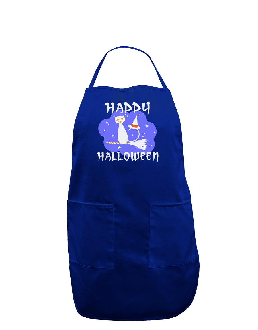 TooLoud Witch Cat Dark Adult Apron-Bib Apron-TooLoud-Black-One-Size-Davson Sales