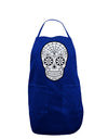 Color Your Own Dia de los Muertos Calavera Dark Adult Apron-Bib Apron-TooLoud-Royal Blue-One-Size-Davson Sales