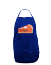 Cute Pumpkin Pie Thanksgiving Dark Adult Apron-Bib Apron-TooLoud-Royal Blue-One-Size-Davson Sales