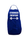 Stronger Everyday Gym Workout Dark Adult Apron-Bib Apron-TooLoud-Royal Blue-One-Size-Davson Sales