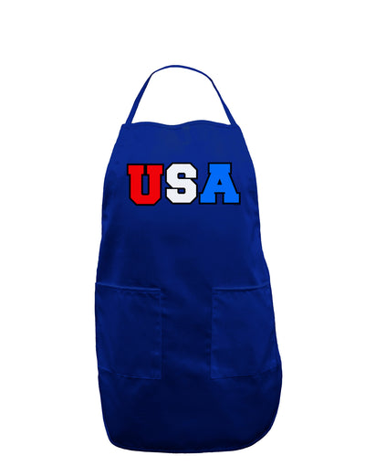 Collegiate USA Dark Adult Apron-Bib Apron-TooLoud-Royal Blue-One-Size-Davson Sales