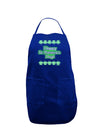 Seeing Double St. Patrick's Day Dark Adult Apron-Bib Apron-TooLoud-Royal Blue-One-Size-Davson Sales