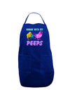 Hangin With My Peeps Dark Adult Apron-Bib Apron-TooLoud-Royal Blue-One-Size-Davson Sales