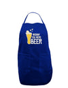 Wishin you were Beer Dark Dark Adult Apron-Bib Apron-TooLoud-Royal Blue-One-Size-Davson Sales