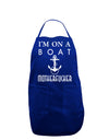 I'm on a Boat Motherfucker Dark Adult Apron-Bib Apron-TooLoud-Royal Blue-One-Size-Davson Sales