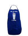 If It Fits - Cute Cat Design Dark Adult Apron by TooLoud-Bib Apron-TooLoud-Royal Blue-One-Size-Davson Sales