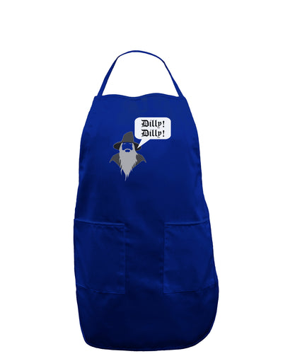 Wizard Dilly Dilly Dark Adult Apron by TooLoud-Bib Apron-TooLoud-Royal Blue-One-Size-Davson Sales