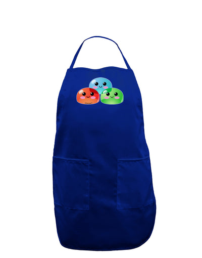 Cute RPG Slime - Trio Dark Adult Apron by TooLoud-Bib Apron-TooLoud-Royal Blue-One-Size-Davson Sales