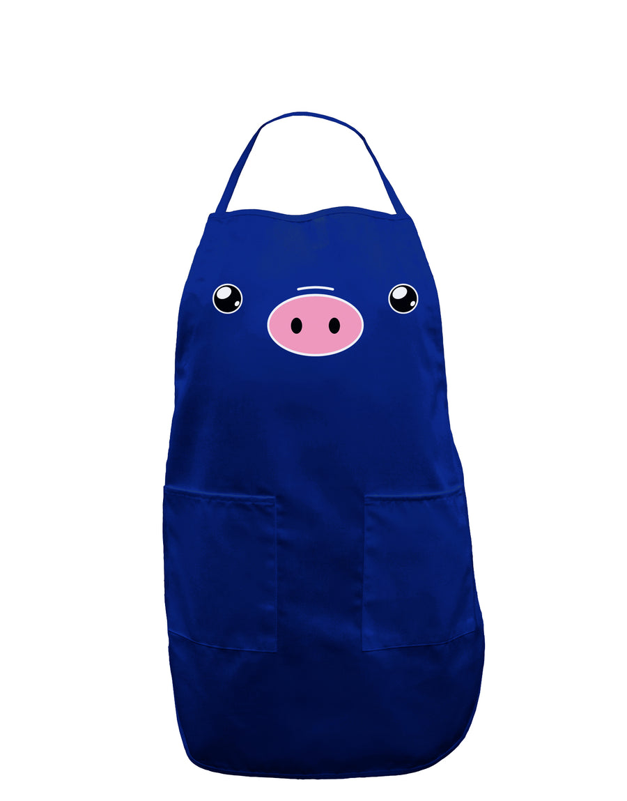 Kyu-T Face - Oinkz the Pig Dark Adult Apron-Bib Apron-TooLoud-Black-One-Size-Davson Sales