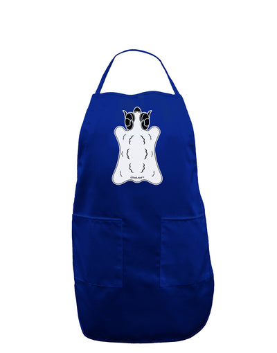 Golden Fleece Black and White Design Dark Adult Apron by TooLoud-Bib Apron-TooLoud-Royal Blue-One-Size-Davson Sales