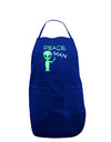 Peace Man Alien Dark Adult Apron-Bib Apron-TooLoud-Royal Blue-One-Size-Davson Sales