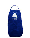 iPood Dark Adult Apron-Bib Apron-TooLoud-Royal Blue-One-Size-Davson Sales