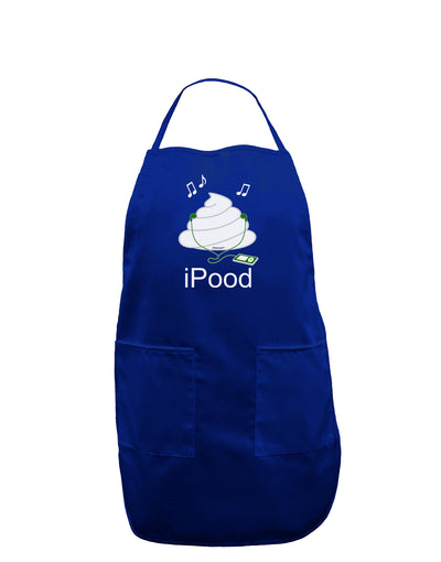 iPood Dark Adult Apron-Bib Apron-TooLoud-Royal Blue-One-Size-Davson Sales