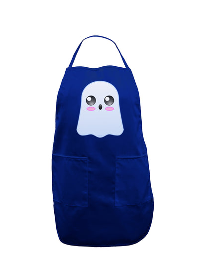 Gabe the Cute Ghost - Halloween Dark Adult Apron-Bib Apron-TooLoud-Royal Blue-One-Size-Davson Sales