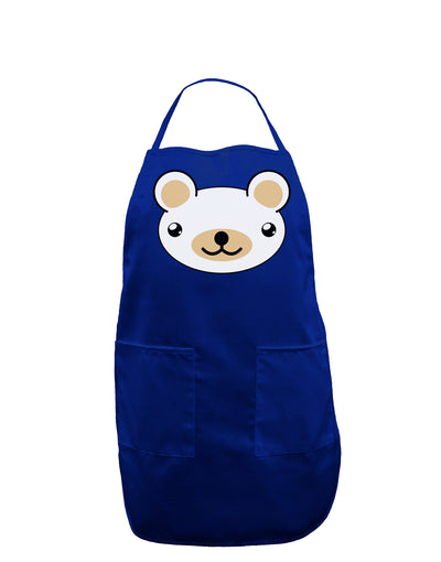 Kyu-T Head - Day Beartholomew Teddy Bear Dark Adult Apron-Bib Apron-TooLoud-Royal Blue-One-Size-Davson Sales