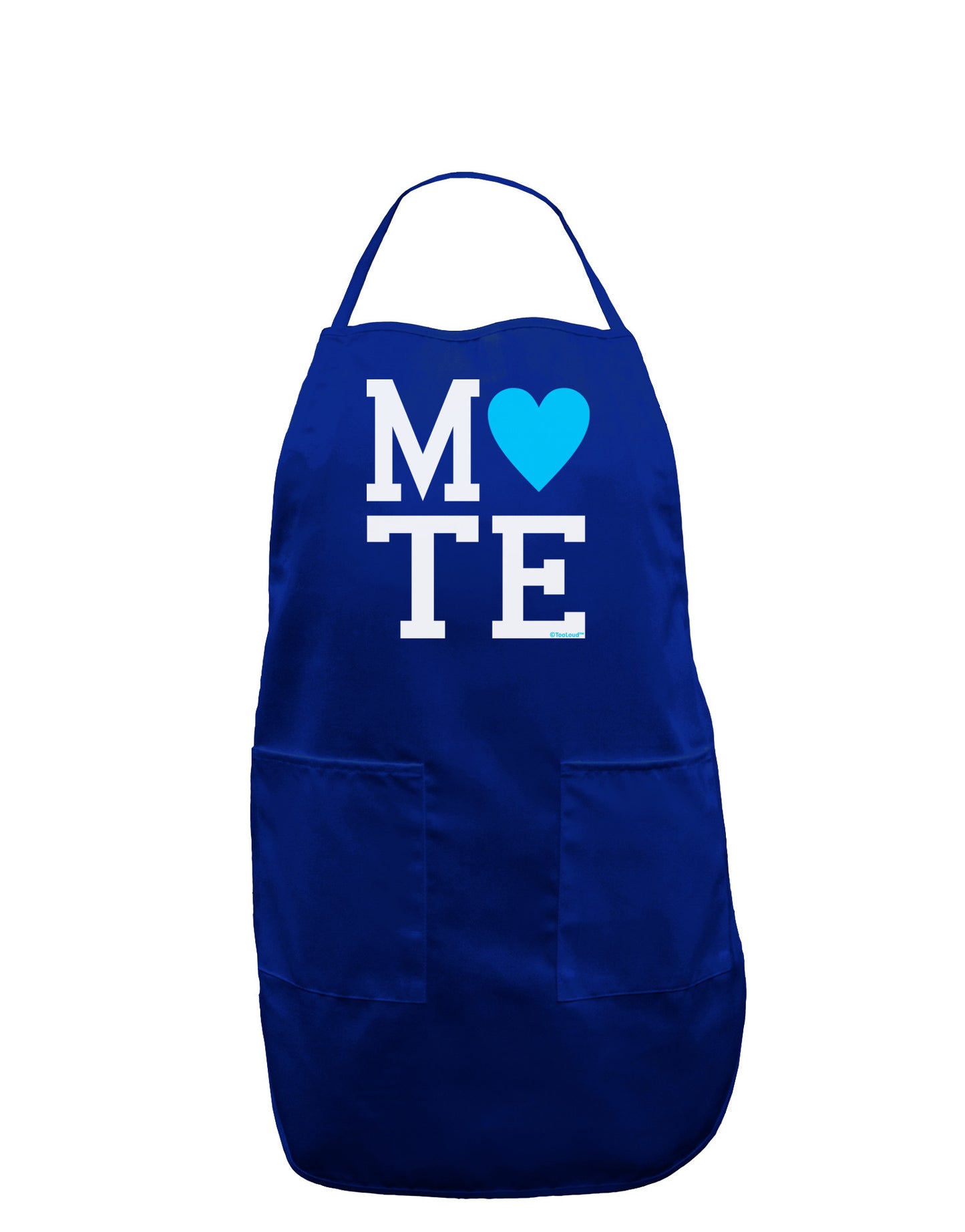 Matching Soulmate Design - Mate - Blue Dark Adult Apron by TooLoud-Bib Apron-TooLoud-Royal Blue-One-Size-Davson Sales