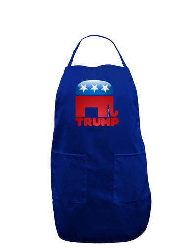 Trump Bubble Symbol Dark Adult Apron-Bib Apron-TooLoud-Royal Blue-One-Size-Davson Sales