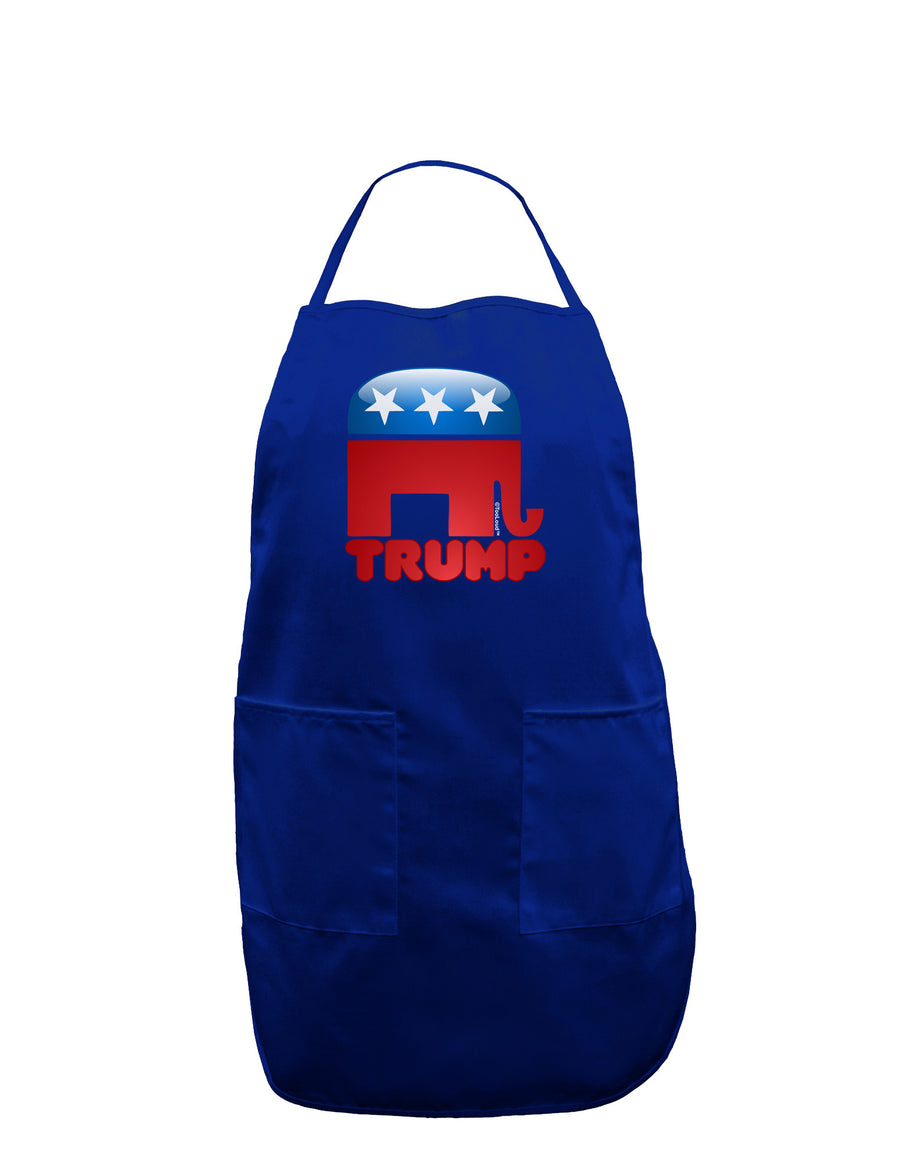 Trump Bubble Symbol Dark Adult Apron-Bib Apron-TooLoud-Black-One-Size-Davson Sales