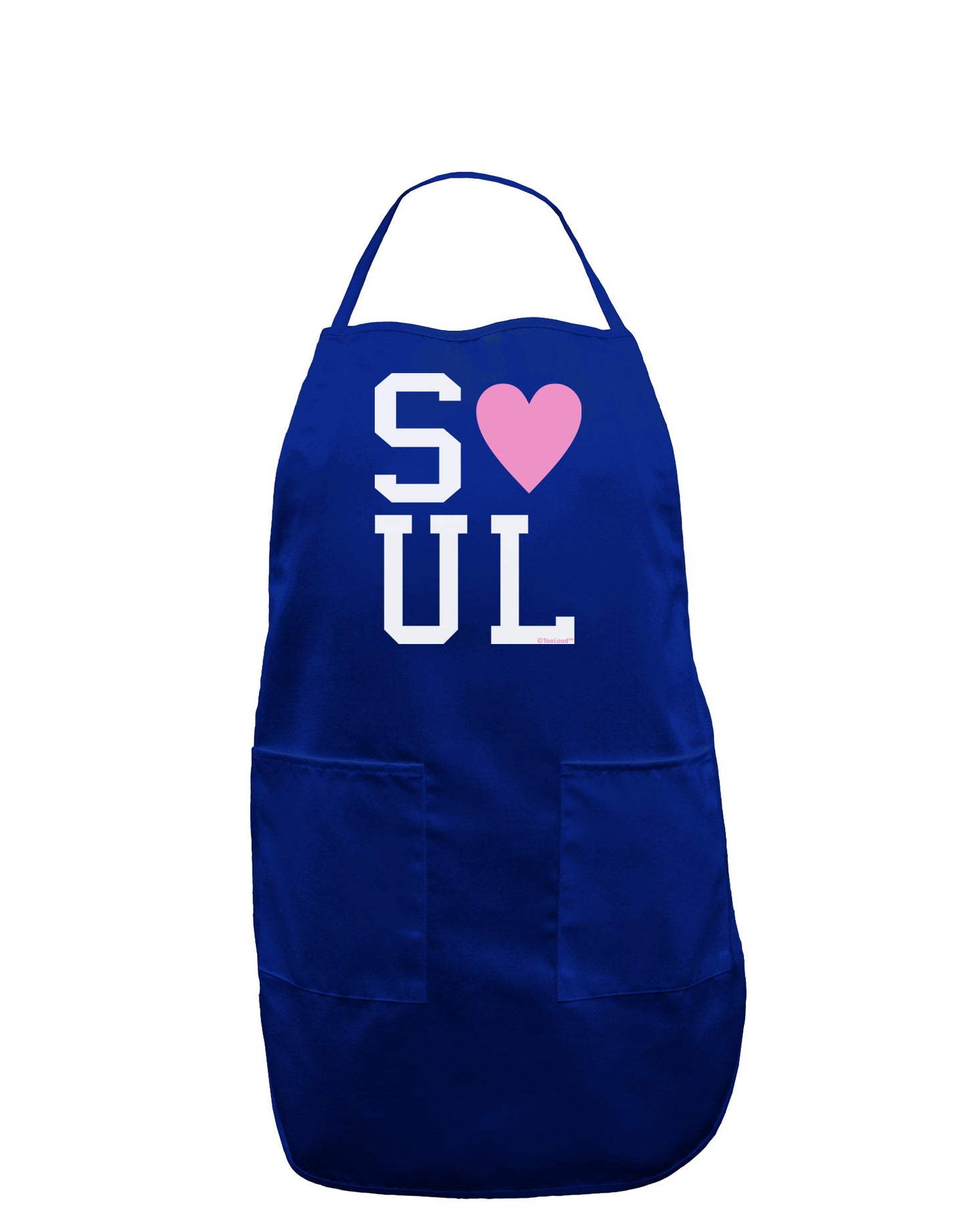 Matching Soulmate Design - Soul - Pink Dark Adult Apron by TooLoud-Bib Apron-TooLoud-Royal Blue-One-Size-Davson Sales
