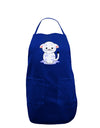 Wet Pussycat Dark Adult Apron-Bib Apron-TooLoud-Royal Blue-One-Size-Davson Sales