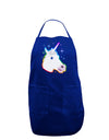 Magical Rainbow Sparkle Unicorn Dark Adult Apron-Bib Apron-TooLoud-Royal Blue-One-Size-Davson Sales