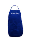 Grandpa Swag Text Dark Adult Apron by TooLoud-Bib Apron-TooLoud-Royal Blue-One-Size-Davson Sales