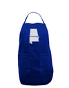 Alabama - United States Shape Dark Adult Apron by TooLoud-Bib Apron-TooLoud-Royal Blue-One-Size-Davson Sales