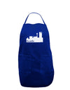 Seattle Skyline with Space Needle Dark Adult Apron by TooLoud-Bib Apron-TooLoud-Royal Blue-One-Size-Davson Sales