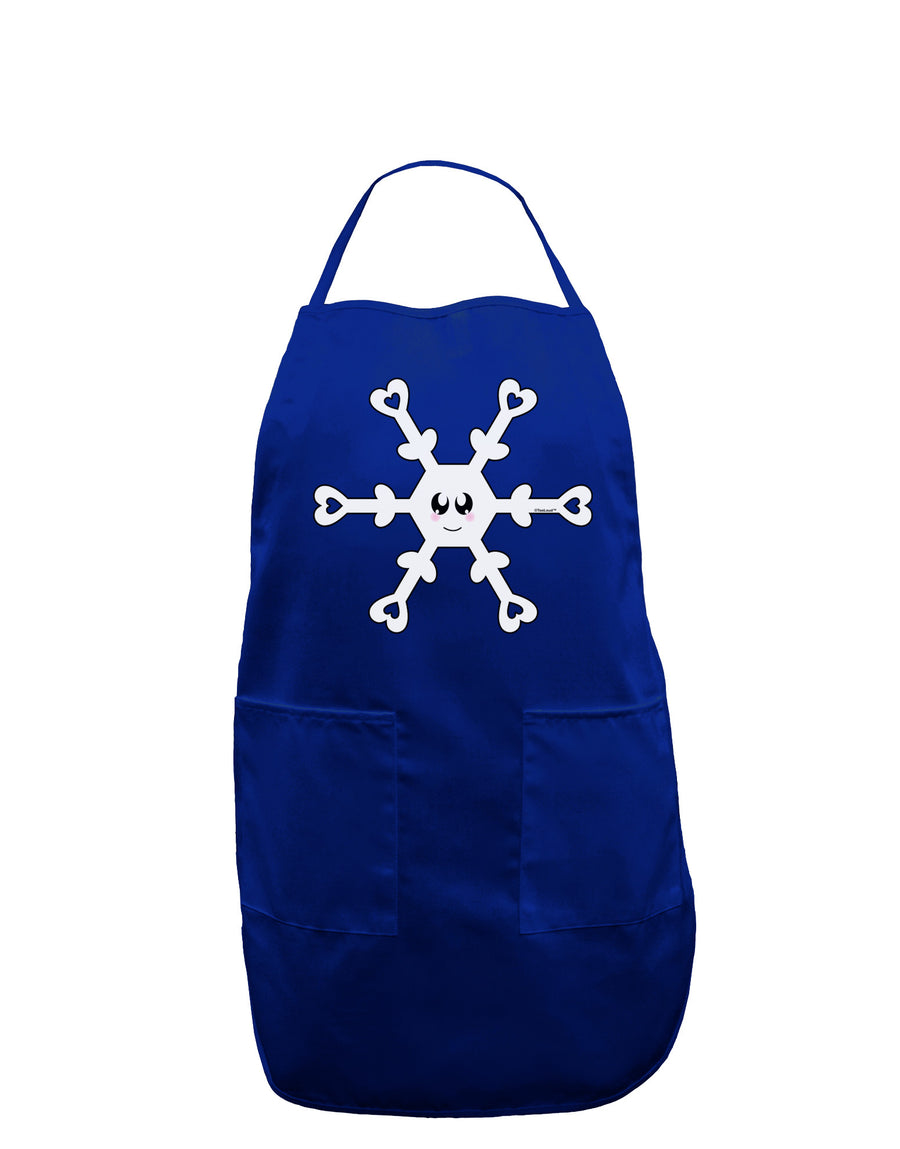 Cute Snowflake Christmas Dark Adult Apron-Bib Apron-TooLoud-Black-One-Size-Davson Sales