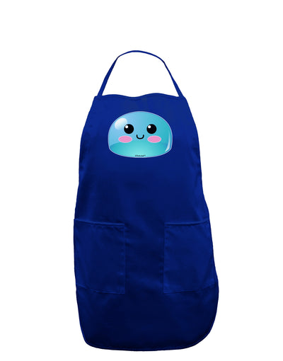 Cute RPG Slime - Blue Dark Adult Apron by TooLoud-Bib Apron-TooLoud-Royal Blue-One-Size-Davson Sales