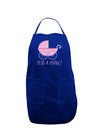 It's a Girl - Baby Carriage Dark Adult Apron-Bib Apron-TooLoud-Royal Blue-One-Size-Davson Sales