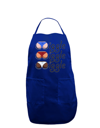 Wiggle Wiggle Wiggle - Twerk Color Dark Adult Apron-Bib Apron-TooLoud-Royal Blue-One-Size-Davson Sales