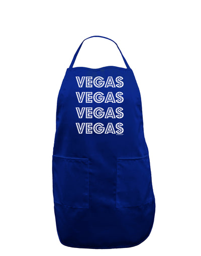 Vegas - Vegas Style Show Lights Dark Adult Apron by TooLoud-Bib Apron-TooLoud-Royal Blue-One-Size-Davson Sales