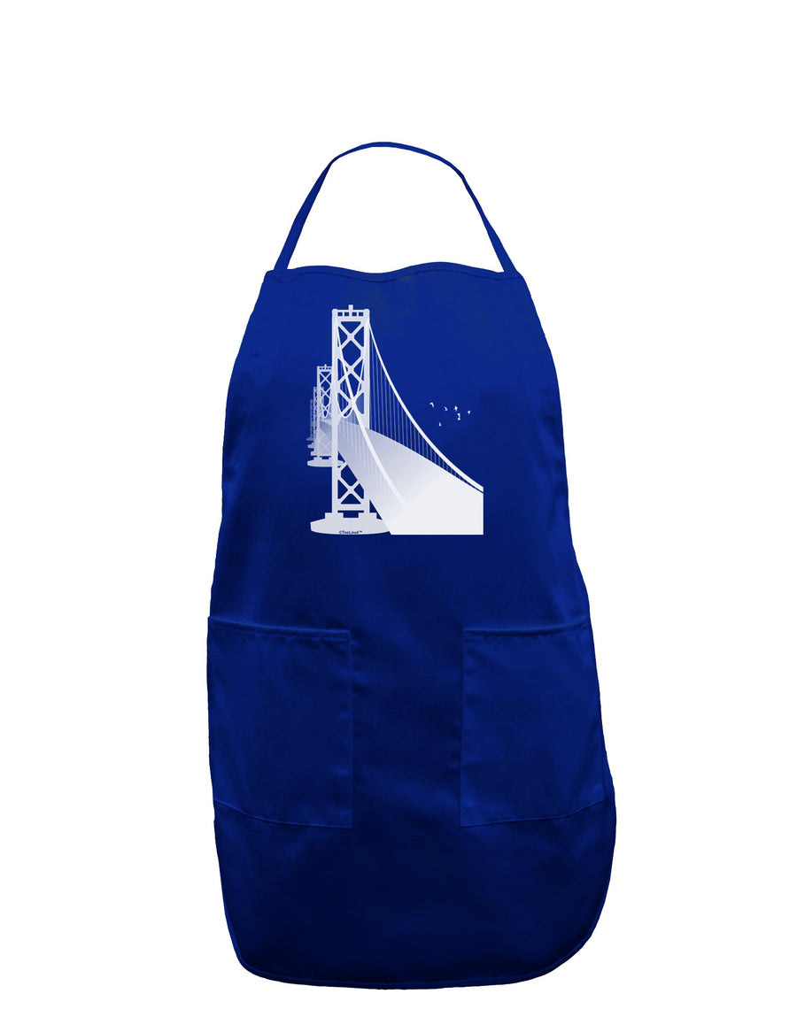 San Francisco Bay Bridge Dark Adult Apron-Bib Apron-TooLoud-Black-One-Size-Davson Sales