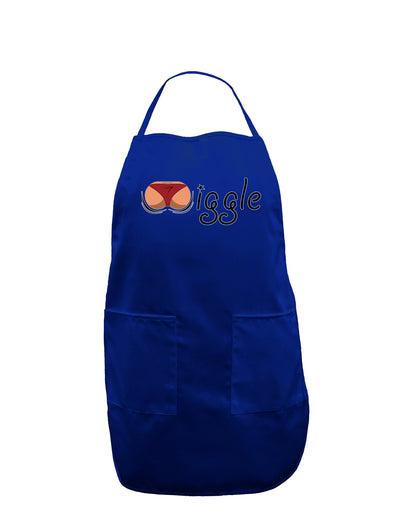 Wiggle - Twerk Medium Dark Adult Apron-Bib Apron-TooLoud-Royal Blue-One-Size-Davson Sales