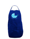 Baby Boy Carriage Dark Adult Apron-Bib Apron-TooLoud-Royal Blue-One-Size-Davson Sales