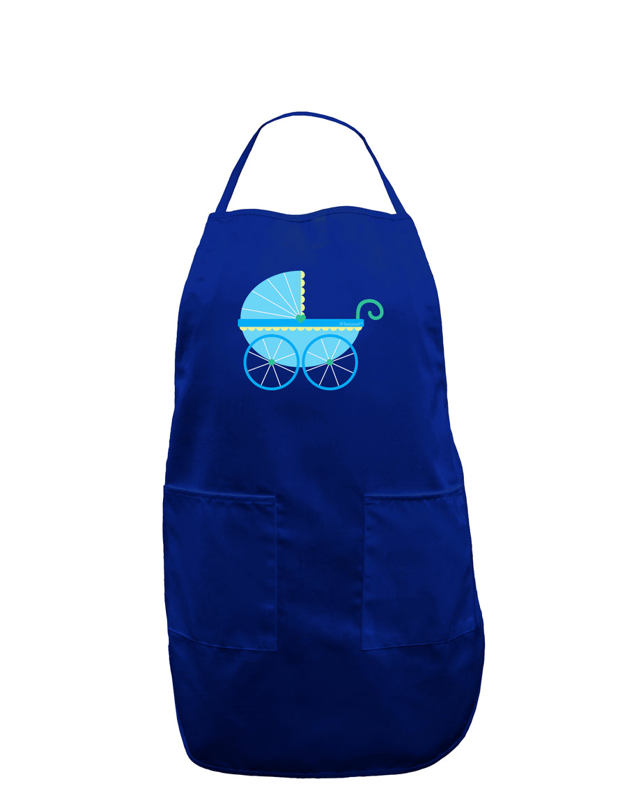 Baby Boy Carriage Dark Adult Apron-Bib Apron-TooLoud-Black-One-Size-Davson Sales