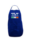 Kiss Me I'm Pretending to Be Irish Dark Adult Apron by TooLoud-Bib Apron-TooLoud-Royal Blue-One-Size-Davson Sales