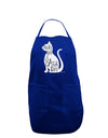 Every Day Is Caturday Cat Silhouette Dark Adult Apron by TooLoud-Bib Apron-TooLoud-Royal Blue-One-Size-Davson Sales