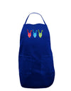 Scary Bunny Tri-color Dark Adult Apron-Bib Apron-TooLoud-Royal Blue-One-Size-Davson Sales