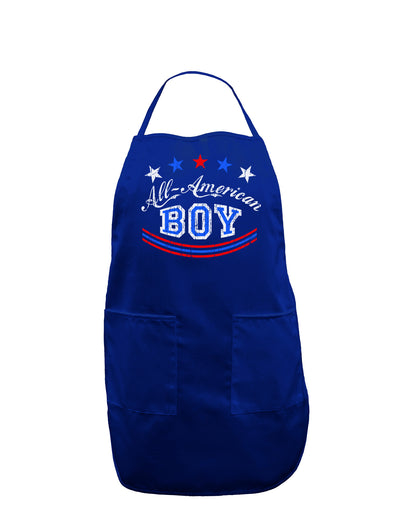 All-American Boy Dark Adult Apron-Bib Apron-TooLoud-Royal Blue-One-Size-Davson Sales