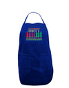 Happy Kwanzaa Candles Dark Adult Apron-Bib Apron-TooLoud-Royal Blue-One-Size-Davson Sales