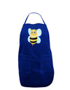 Cute Bee Dark Adult Apron-Bib Apron-TooLoud-Royal Blue-One-Size-Davson Sales