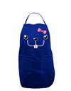 Kyu-T Face - Bucklette Cute Girl Beaver Dark Adult Apron-Bib Apron-TooLoud-Royal Blue-One-Size-Davson Sales